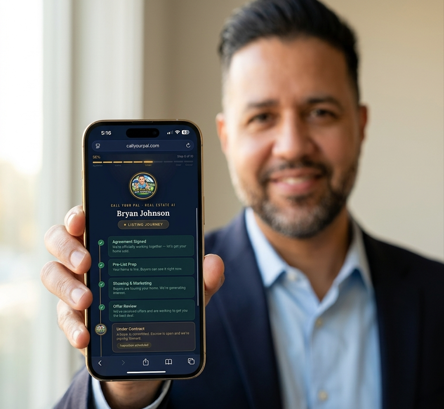 Call Your Pal Client Journey Portal preview